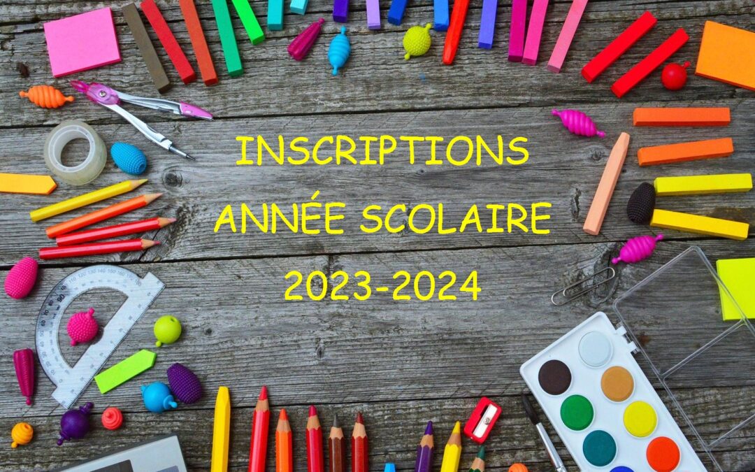 Inscriptions 2023-2024