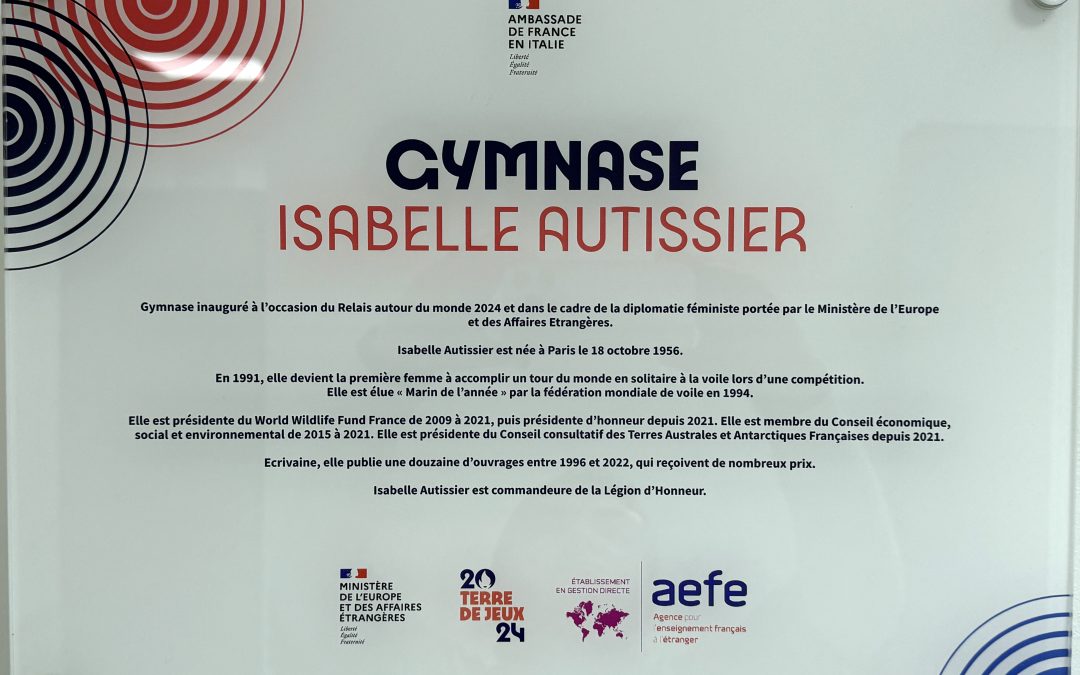 Inauguration du Gymnase Isabelle Autissier
