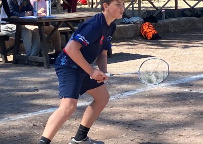 Un joueur de Badminton