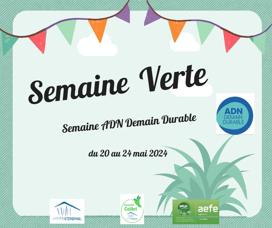 affiche de la semaine verte