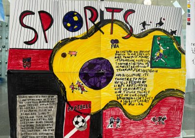 Affiche en anglais sur le Football